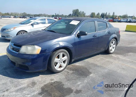 2013 Dodge Avenger Se from USA, damaged, VIN 1C3CDZAB5DN626338